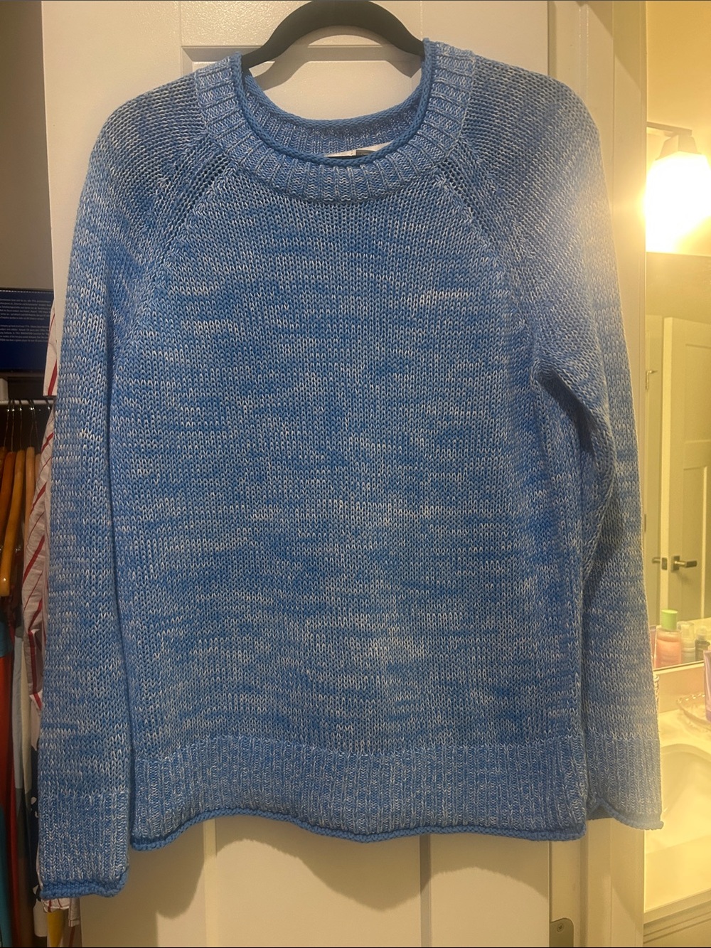 Lilly Pulitzer Blue Marled Crewneck Sweater